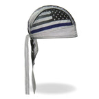 Hot Leathers Thin Line Stars and Stripes Flag Lightweight Head Wrap HWH1097