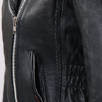 Hot Leathers JKL1009 Ladies Braided Motorcycle Leather Biker Jacket