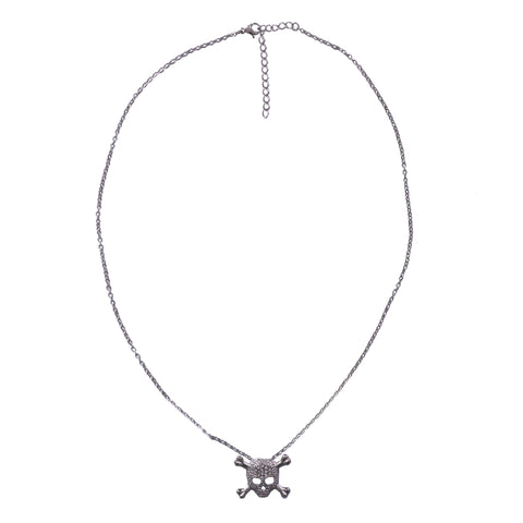 Hot Leathers JWN1002 Skull and Cross Bones Necklace