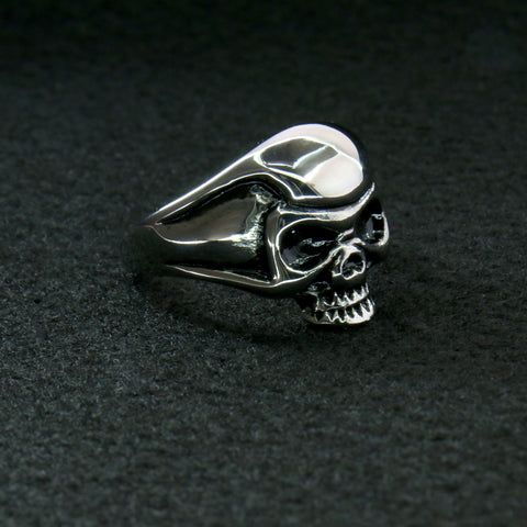 Hot Leathers JWR2103 Men's Punisher Skull Stainless Steel Ring