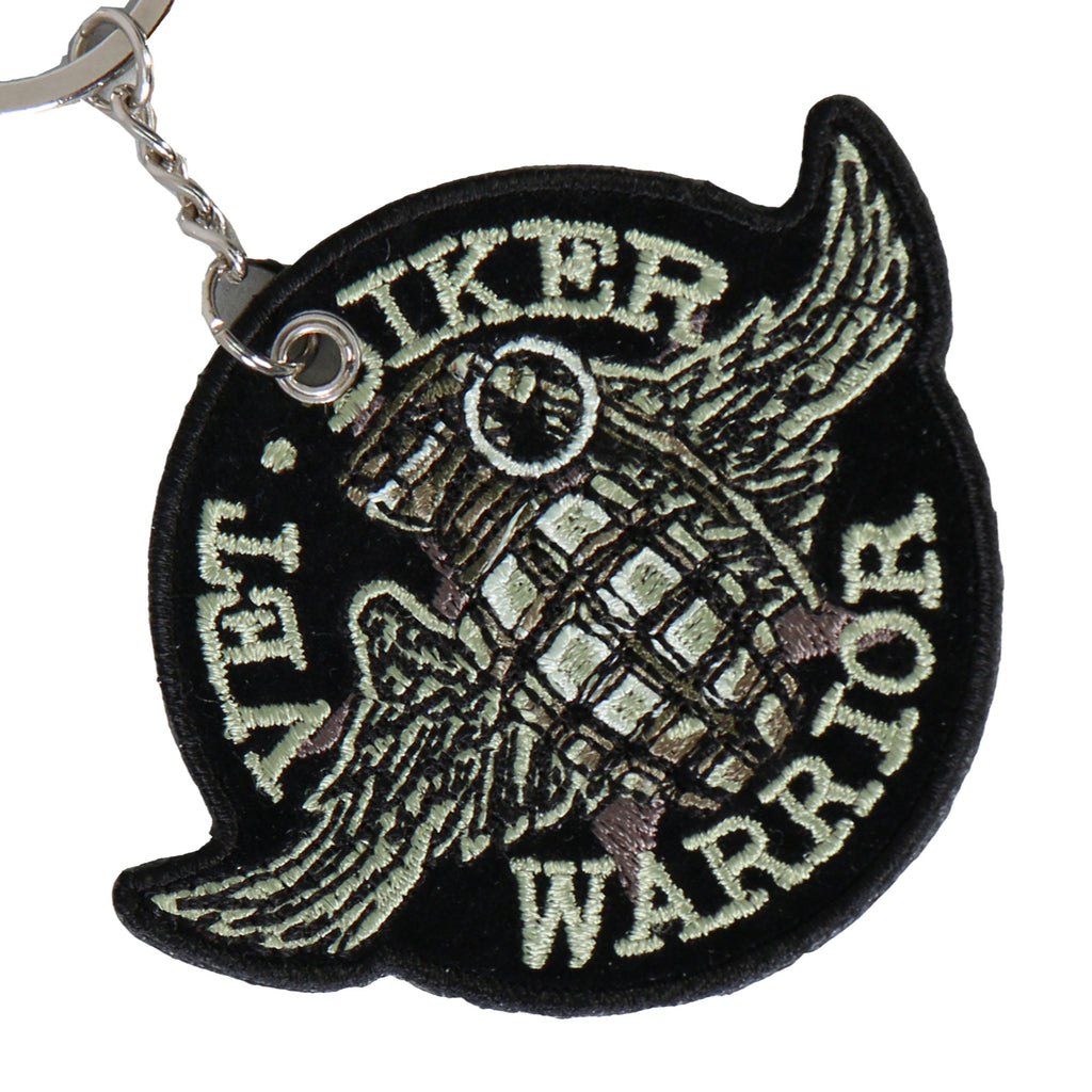 Hot Leathers Grenade Embroidered Key Chain