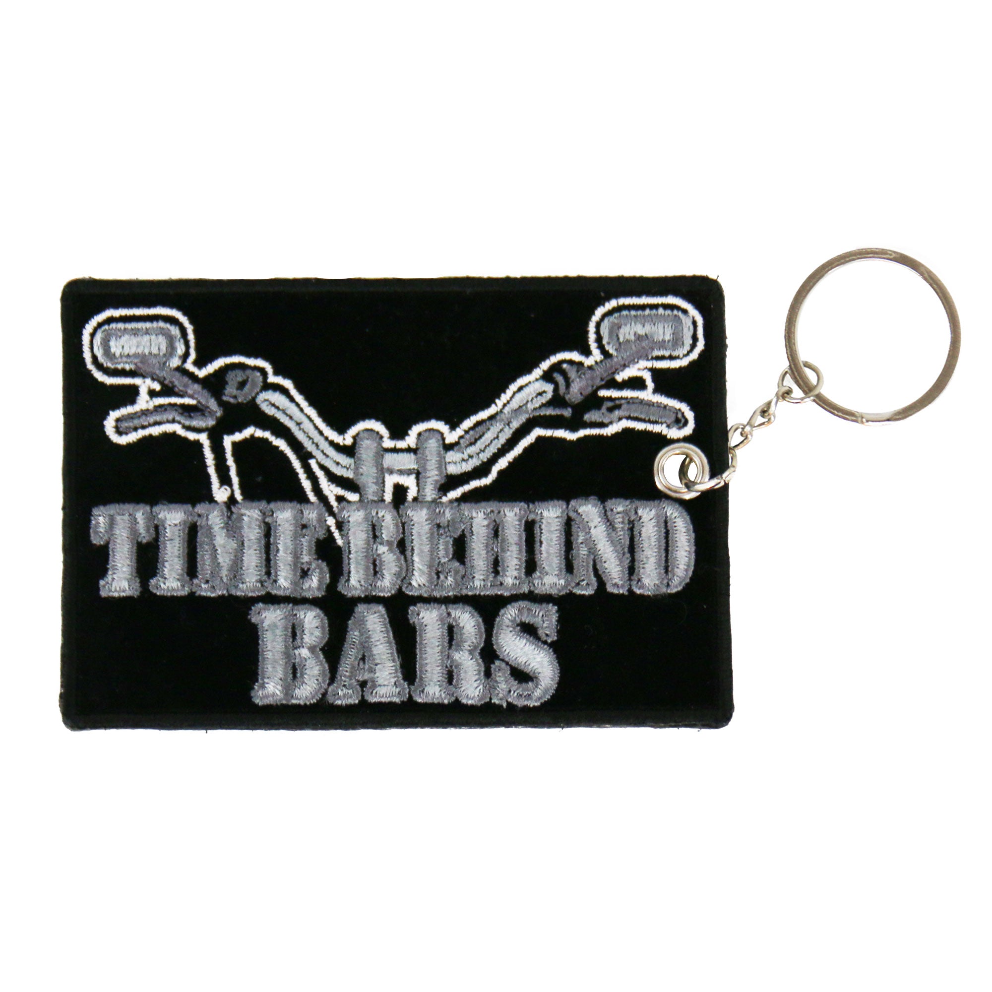 Hot Leathers Time Behind Bars Embroidered Key Chain