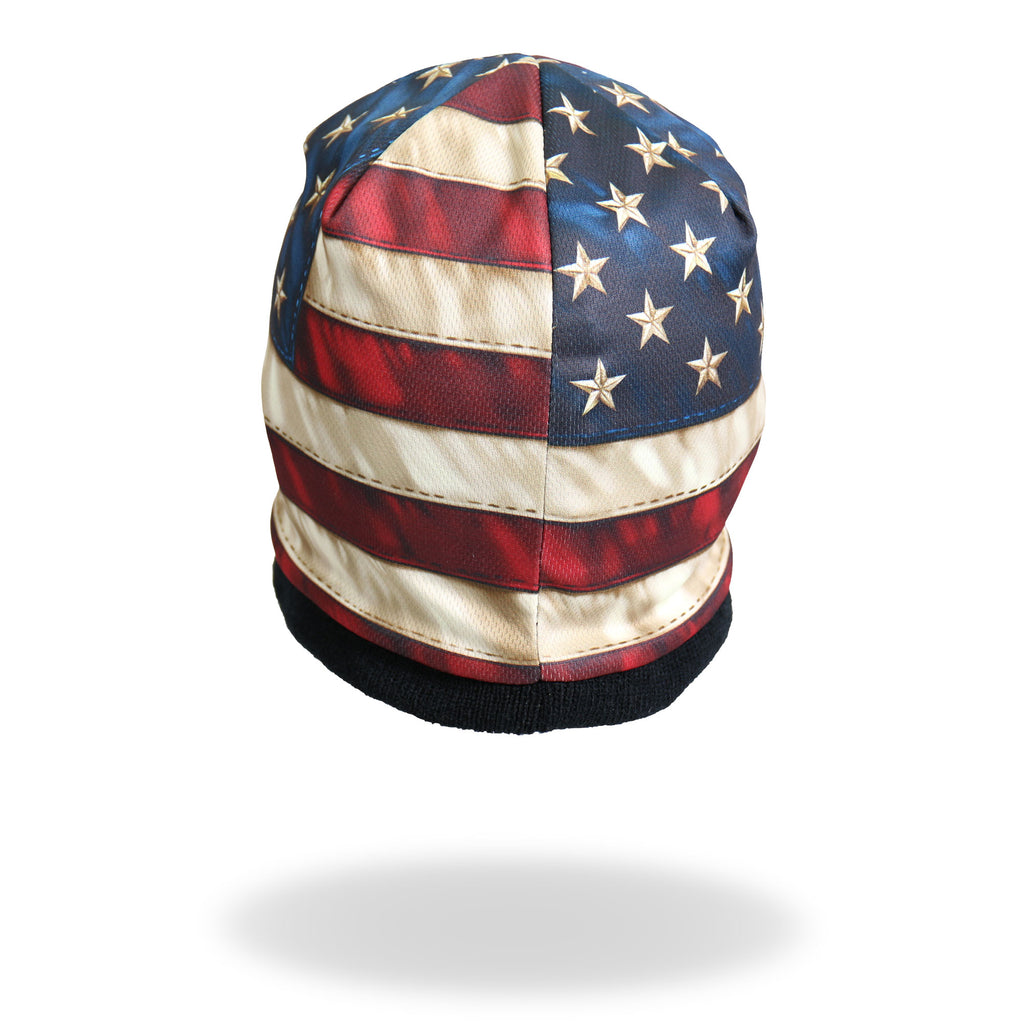Hot Leathers KHC1009 American Flag Beanie