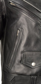 Milwaukee Leather LKL2701 Women's Full Length Classic Police Leather Jacket