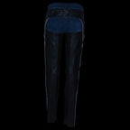 Milwaukee Leather LKL6700 Women's Classic Black Leather Chaps with Hip Pocket