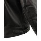Milwaukee Leather LKM1760 Men's Black Leather Jacket with Utility Pockets