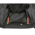 Milwaukee Leather LKM3714 Men's Black Club Style '2 in 1' Zipper Leather Vest with Removable Full Sleeve Hoodie