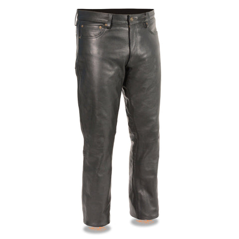 Milwaukee Leather | Classic Fit 5 Pocket Leather Pants for Men - Premi ...