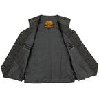 Milwaukee Leather LKY3860 Youth Size Black Leather Motorcycle Riders Vest w/ Side Lace