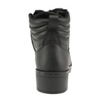 Milwaukee Leather MBK9275 Boys Black Lace-Up Boots with Side Zipper Entry
