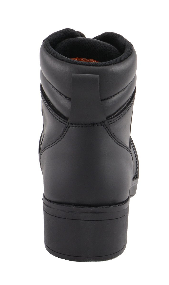 Milwaukee Leather MBK9285 Boys Black Lace-Up Biker Style Boots