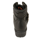 Milwaukee Leather MBL9310 Womens Lace-Up Black Engineer Motorcycle Boots - Milwaukee Leather Womens Boots