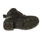 Milwaukee Leather MBL9320W Womens Wide Width Black Lace-Up Motorcycle Boots - Milwaukee Leather Womens Boots