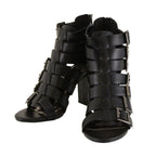 Milwaukee Performance MBL9420 Ladies Black Strappy Sandal with Block Heel