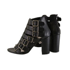 Milwaukee Performance MBL9420 Ladies Black Strappy Sandal with Block Heel