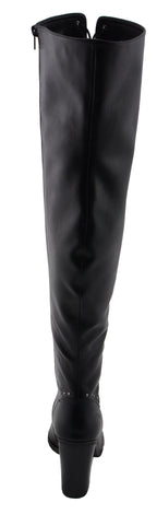 Milwaukee Performance MBL9421 Women's Black Lace-Up Knee High Boots with Open Toe