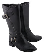 Milwaukee Performance MBL9423 Women's Black Studded Boots with Studded Outsole