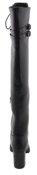 Milwaukee Performance MBL9424 Women's Black Above the Knee Boots with Lace-Up Closure