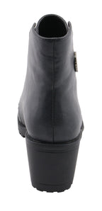 Milwaukee Performance MBL9426 Women's Distress Black Rocker Boots with Studded Instep