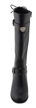 Milwaukee Performance MBL9427 Women's Tall Black Back End Laced Riding Boots