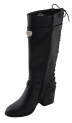 Milwaukee Performance MBL9427 Women's Tall Black Back End Laced Riding Boots