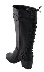 Milwaukee Performance MBL9427 Women's Tall Black Back End Laced Riding Boots