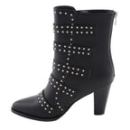 Milwaukee Performance MBL9428 Women's Black Buckle Up Boots with Studded Bling