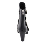 Milwaukee Performance MBL9428 Women's Black Buckle Up Boots with Studded Bling