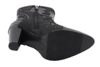 Milwaukee Performance MBL9429 Women's Black Western Style Boots with Studded Bling