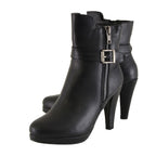 Milwaukee Performance MBL9430 Women's Black Boots with Side Zipper Entry and Adjustable Buckle
