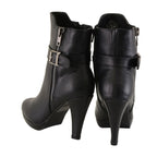 Milwaukee Performance MBL9430 Women's Black Boots with Side Zipper Entry and Adjustable Buckle
