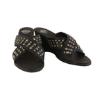 Milwaukee Performance MBL9455 Ladies Wedge Sandals with Studded Crossover Straps