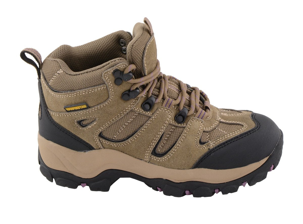 Milwaukee Leather MBL9496 Womens Lace-Up Waterproof Brown Hiking Boot - Milwaukee Leather Womens Boots