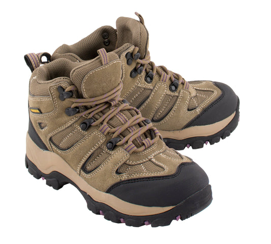 Milwaukee Leather MBL9496 Womens Lace-Up Waterproof Brown Hiking Boot - Milwaukee Leather Womens Boots