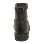 Milwaukee Leather MBM100 Mens Black Lace-Up Boots with Side Zipper - Milwaukee Leather Mens Boots