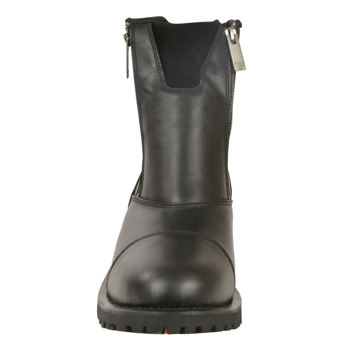 Milwaukee Leather MBM102 Mens Black Super Clean Double Sided Zipper Entry Boots - Milwaukee Leather Mens Boots