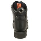 Milwaukee Leather MBM103 Mens Lace-Up Boots with Double Sided Zipper Entry - Milwaukee Leather Mens Boots