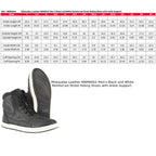 Milwaukee Leather MBM9002 Men's Black Leather Reinforced Street Biker Riding Shoes w/ Shift Protect Ankle Support