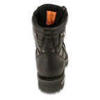Milwaukee Leather MBM9030 Mens Black 8 Inch Lace-Up Classic Logger Boots - Milwaukee Leather Mens Boots