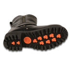 Milwaukee Leather MBM9040W Mens Wide Width Black 6-inch Classic Engineer Boots with Side Zipper - Milwaukee Leather Mens Boots