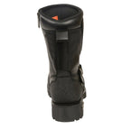 Milwaukee Leather MBM9070 Mens Black Engineer Boots with Reflective Piping and Gear Shift Protection - Milwaukee Leather Mens Boots