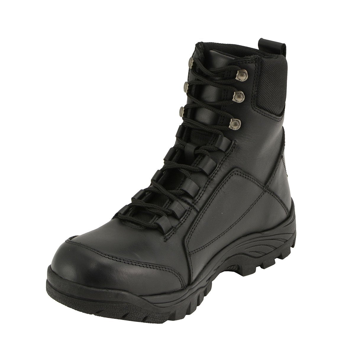 Milwaukee Leather MBM9081 Men’s Black Leather Swat Style-Tactical Lace-Up Motorcycle Riding Boots