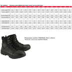 Milwaukee Leather MBM9081 Men’s Black Leather Swat Style-Tactical Lace-Up Motorcycle Riding Boots