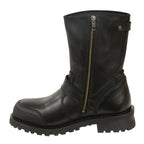Milwaukee Leather MBM9090 Mens 9-Inch Classic Black Engineer Boots with Gear Shift Guard - Milwaukee Leather Mens Boots