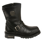 Milwaukee Leather MBM9090 Mens 9-Inch Classic Black Engineer Boots with Gear Shift Guard - Milwaukee Leather Mens Boots