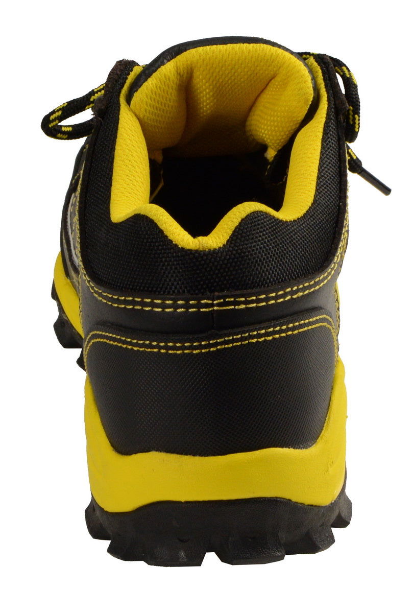 Bazalt MBM9120 Men's Black and Yellow Water and Frost Proof Leather Outdoor Lace-Up Shoes