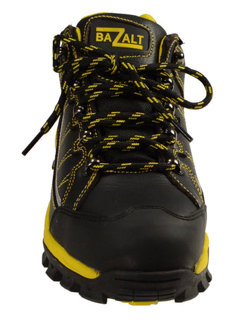 Bazalt MBM9120 Men's Black and Yellow Water and Frost Proof Leather Outdoor Lace-Up Shoes