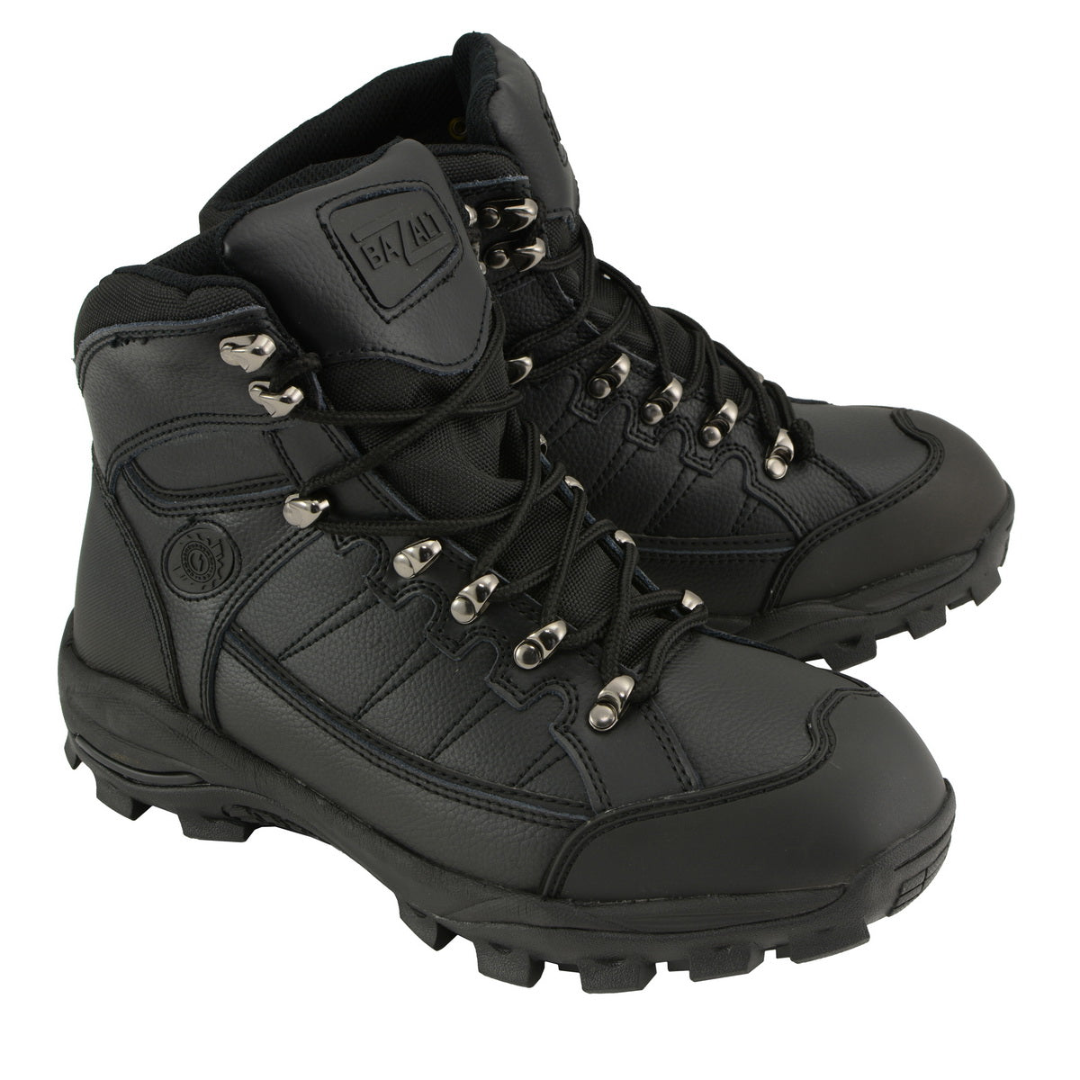 Bazalt MBM9129ST Men's Black Water and Frost Proof Leather Boots with Composite-Toe