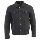 Milwaukee Leather MDM1015 Men's Black Classic Denim Jean Jacket