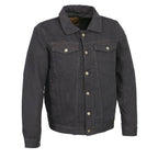 Milwaukee Leather MDM1015 Men's Black Classic Denim Jean Jacket